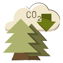 Decarbonisation Tree Plant Icône