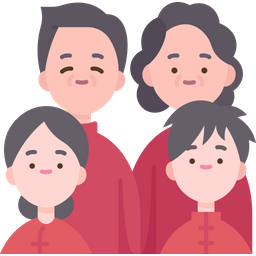 Chinesische Familie  Symbol