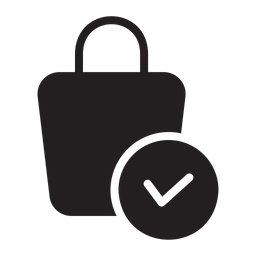 Check Shopping Bag  Icon