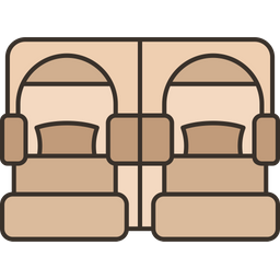 Assento de primeira classe  Ícone