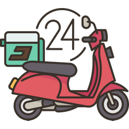 24 Hours Delivery Service  Icon