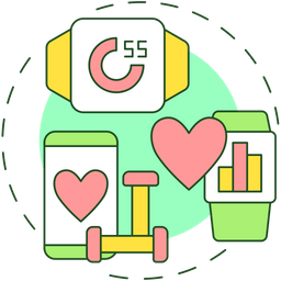 Free health trackers  Icon