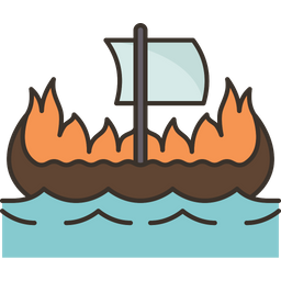 Burial Boat  Icon