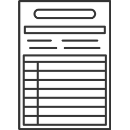 Customs Declaration  Icon