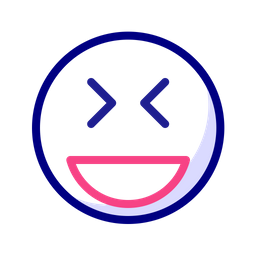 Grinning With Closed Eyes  Icon