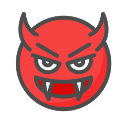 Devil Face Expression  Icon