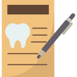 Informe dental  Icono