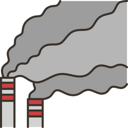 La contaminación del aire  Icono