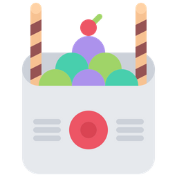 Ice Cream Box  Icon