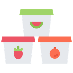 Fruit Ice Cream Cup  Icon