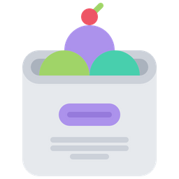 Ice Cream Box  Icon