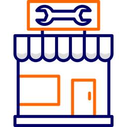 Loja de reparação de carros  Ícone