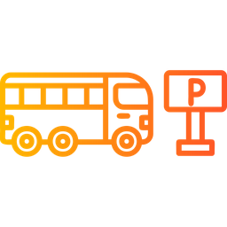 Estacionamento de ônibus  Ícone