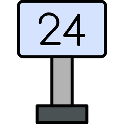 24 Hours Service  Symbol