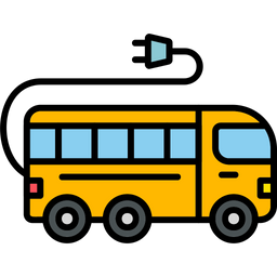 Electric Bus  Symbol
