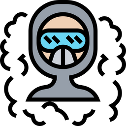 Gasgesichtsmaske  Symbol