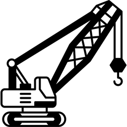 Hydraulischer Kran  Symbol