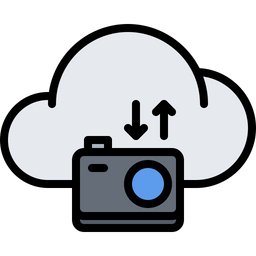 Camera Cloud Storage  Icon