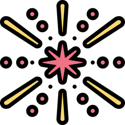 Feuerwerk  Symbol