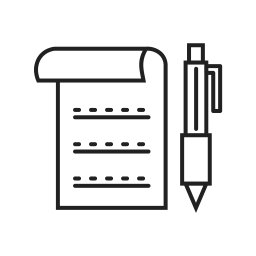 Documento comercial  Ícone