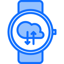 Smartwatch Cloud Data Exchange  Icon