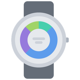 Monitoramento de gráfico smartwatch  Ícone