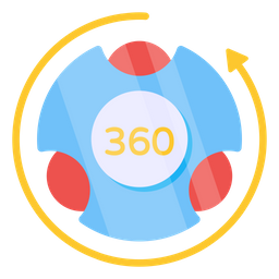 360 Degree Rotation  Icon