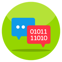 Binary Communication  Icon