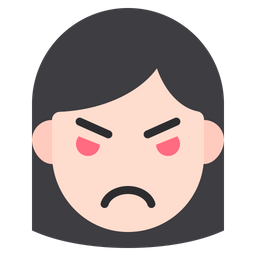 Angry Girl  Icon