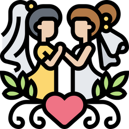 Homesexuelle Hochzeit  Symbol