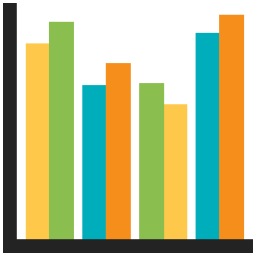 Gráfico de barras  Ícone