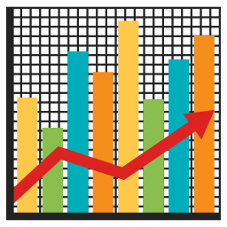 Gráfico de barras  Ícone