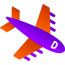 Ankunft des Flugzeugs  Symbol