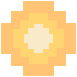 8 Bit Pixel Coin  Icon