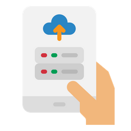 Carga de datos en la nube  Icono