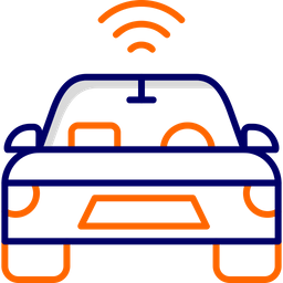 Autonomes Auto  Symbol