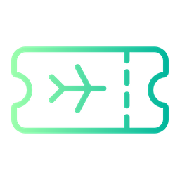 Airplane Ticket  Icon