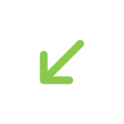 Arrow Down Left  Icon