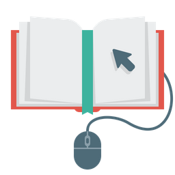 Book With A Mouse  Icon