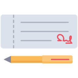 Bank Cheque  Icon