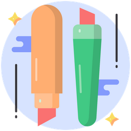 Color Crayons Pen Icon