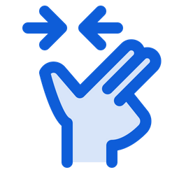 Doppelter Klemmfinger  Symbol