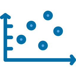 Gráfico de bolhas  Ícone