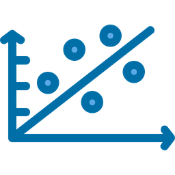 Gráfico de bolhas  Ícone