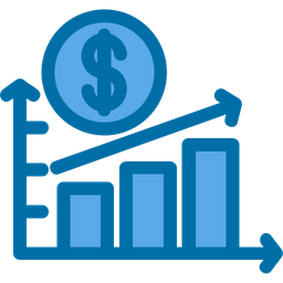 Crescimento financeiro  Ícone