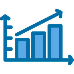 Escalating Bar Graph  Icon