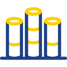 Barras cilíndricas  Ícone