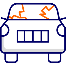 부서진 자동차  아이콘