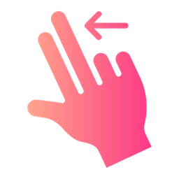 Swipe Left Gesture  Icon