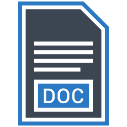 Format de fichier doc  Icône